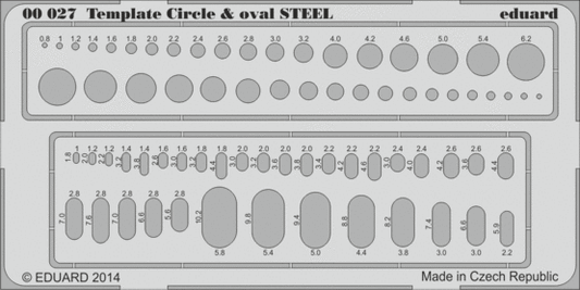 Eduard 00027 1:144, 1:32, 1:48, 1:72 Circle & oval STEEL