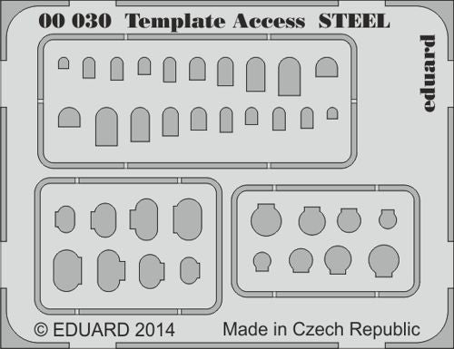 Eduard 00030 1:144, 1:32, 1:48, 1:72 Template Access STEEL