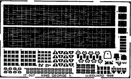 Eduard 17007 1:700 H.M.S. King George V
