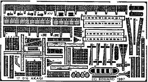 Eduard 17010 1:700 IJN Akagi Aircraft Carrier