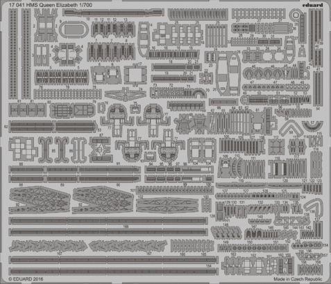 Eduard 17041 1:700 H.M.S. Queen Elizabeth WWII 1941