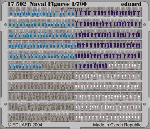 Eduard 17502 1:700 Naval Figures PRE-PAINTED IN COLOUR!