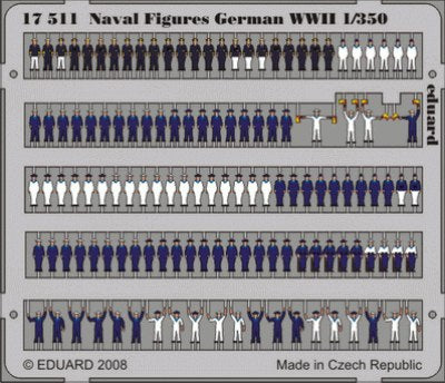 Eduard 17511 1:350 Naval Figures German WWII