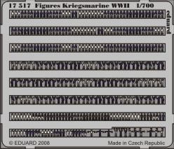 Eduard 17517 1:700 Figures Kriegsmarine WWII (self adhesive)