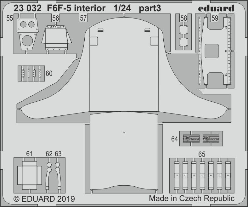 Eduard 23032 1:24 Grumman F6F-5 Hellcat Interior