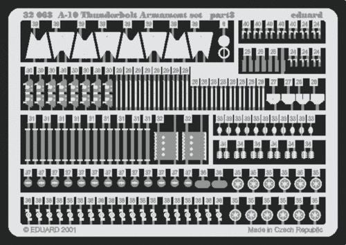 Eduard 32063 1:32 Fairchild A-10A Thunderbolt II armament