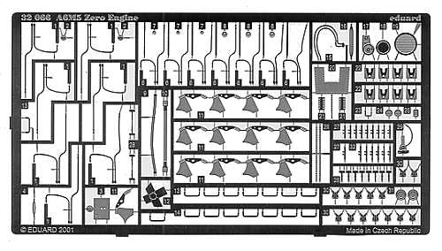 Eduard 32066 1:32 Mitsubishi A6M5 'Zero' engine detail