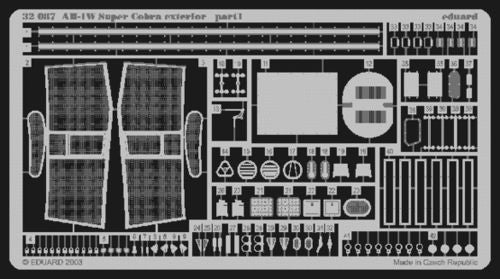 Eduard 32087 1:35 Bell AH-1W Super Cobra exterior for Academy and MRC