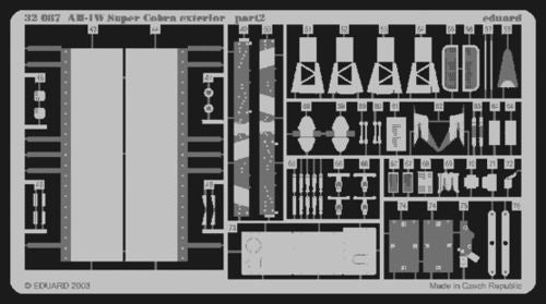 Eduard 32087 1:35 Bell AH-1W Super Cobra exterior for Academy and MRC