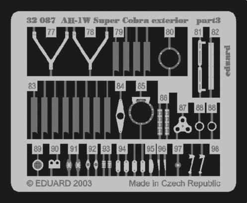 Eduard 32087 1:35 Bell AH-1W Super Cobra exterior for Academy and MRC