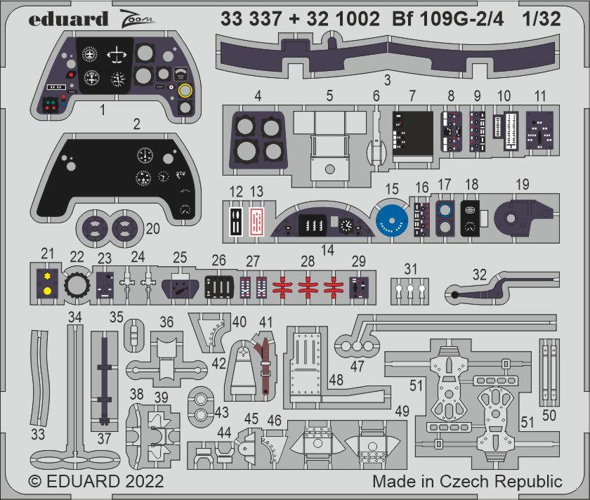 Eduard 321002 1:32 Messerschmitt Bf-109G-2/4 1/32