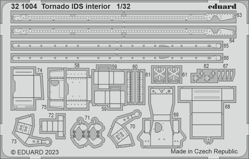 Eduard 321004 1:32 Panavia Tornado IDS interior