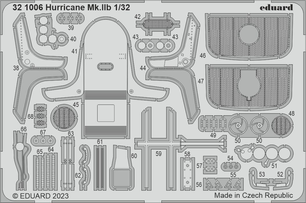 Eduard 321006 1:32 Hawker Hurricane Mk.IIb 1/32