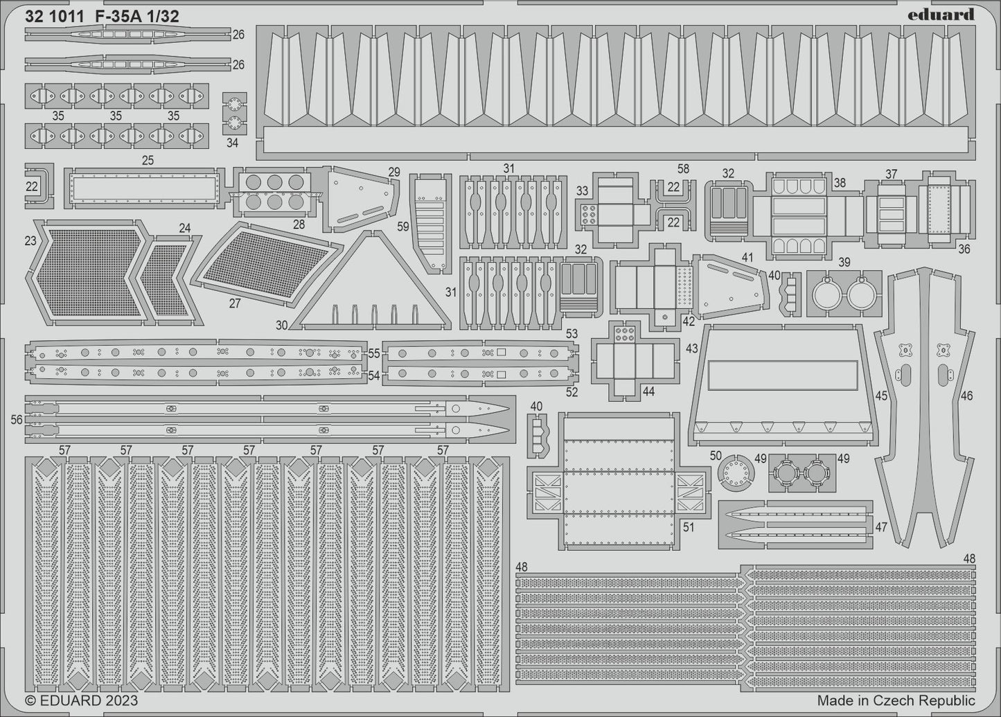 Eduard 321011 1:32 F-35A Lightning II  to be used with Trumpeter