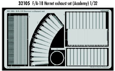 Eduard 32105 1:32 McDonnell-Douglas F/A-18 Hornet exhaust set