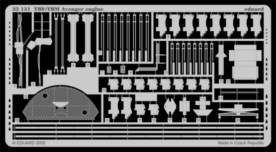 Eduard 32131 1:32 Grumman TBF-1/TBM-3 Avenger engine