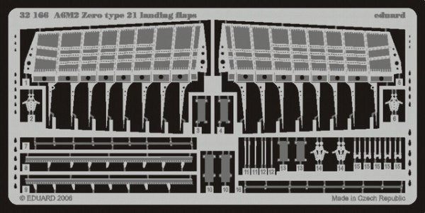 Eduard 32166 1:32 Mitsubishi A6M2 'Zero' type 21 landing flaps