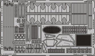 Eduard 32216 1:32 North-American P-51D Mustang exterior