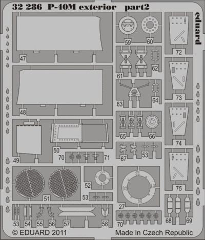 Eduard 32286 1:32 Curtiss P-40M Warhawk exterior