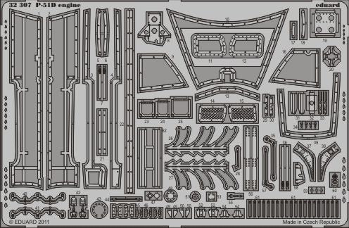 Eduard 32307 1:32 North-American P-51D Mustang engine