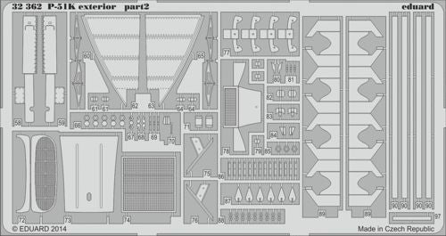 Eduard 32362 1:32 North-American P-51K Mustang exterior