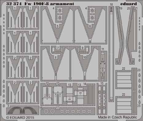 Eduard 32374 1:32 Focke-Wulf Fw-190F-8 armament