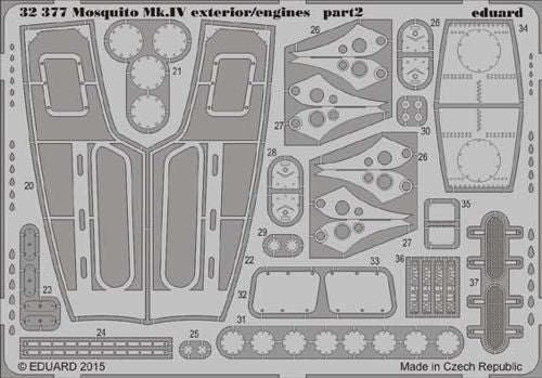 Eduard 32377 1:32 de Havilland Mosquito Mk.IV exterior/engines