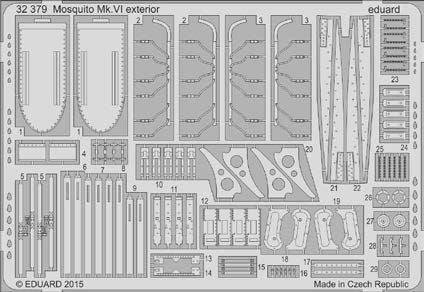 Eduard 32379 1:32 de Havilland Mosquito Mk.VI exterior