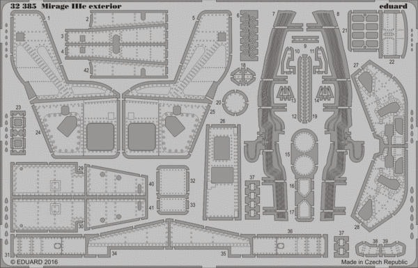 Eduard 32385 1:32 Dassault Mirage IIIc exterior