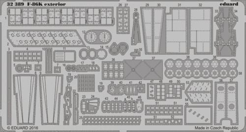 Eduard 32389 1:32 North-American F-86K Sabre exterior