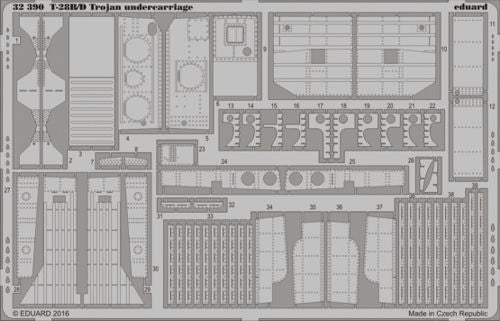 Eduard 32390 1:32 North-American T-28B Trojan undercarriage detailing set