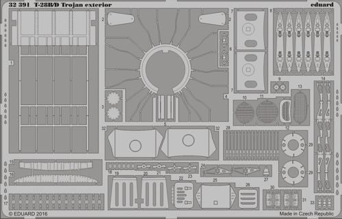 Eduard 32391 1:32 North-American T-28B Trojan exterior