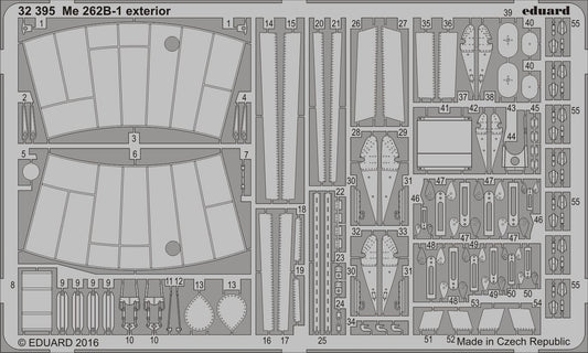 Eduard 32395 1:32 Messerschmitt Me-262B-1 exterior