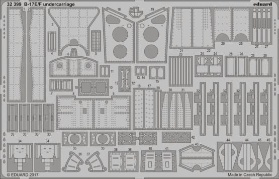 Eduard 32399 1:32 Boeing B-17E/F Flying Fortress undercarrriage