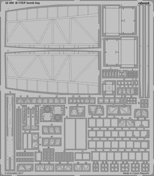 Eduard 32400 1:32 Boeing B-17E/B-17F Flying Fortress bomb bay