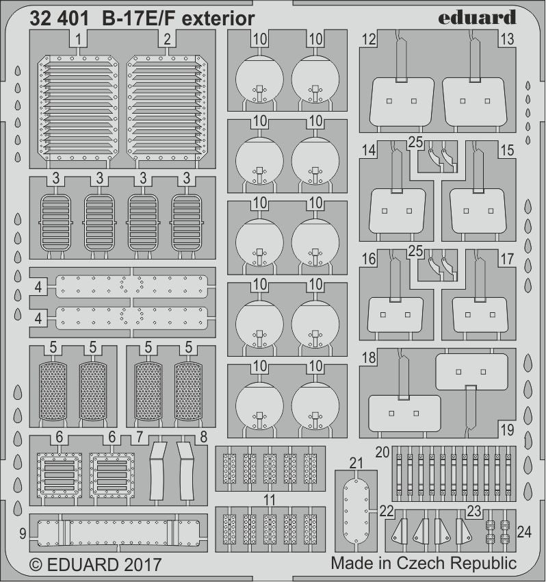 Eduard 32401 1:32 Boeing B-17E/F Flying Fortress exterior