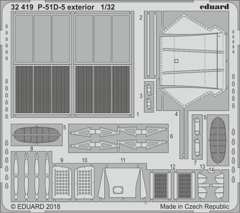 Eduard 32419 1:32 North-American P-51D Mustang exterior