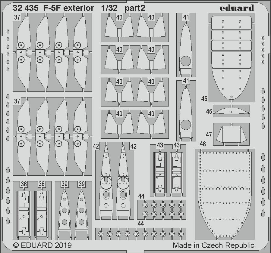 Eduard 32435 1:32 Northrop F-5F Tiger exterior