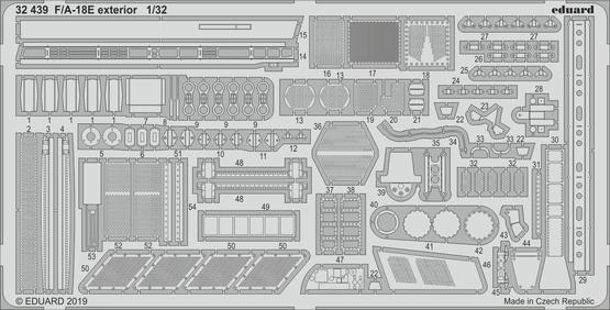 Eduard 32439 1:32 Boeing F/A-18E Super Hornet exterior