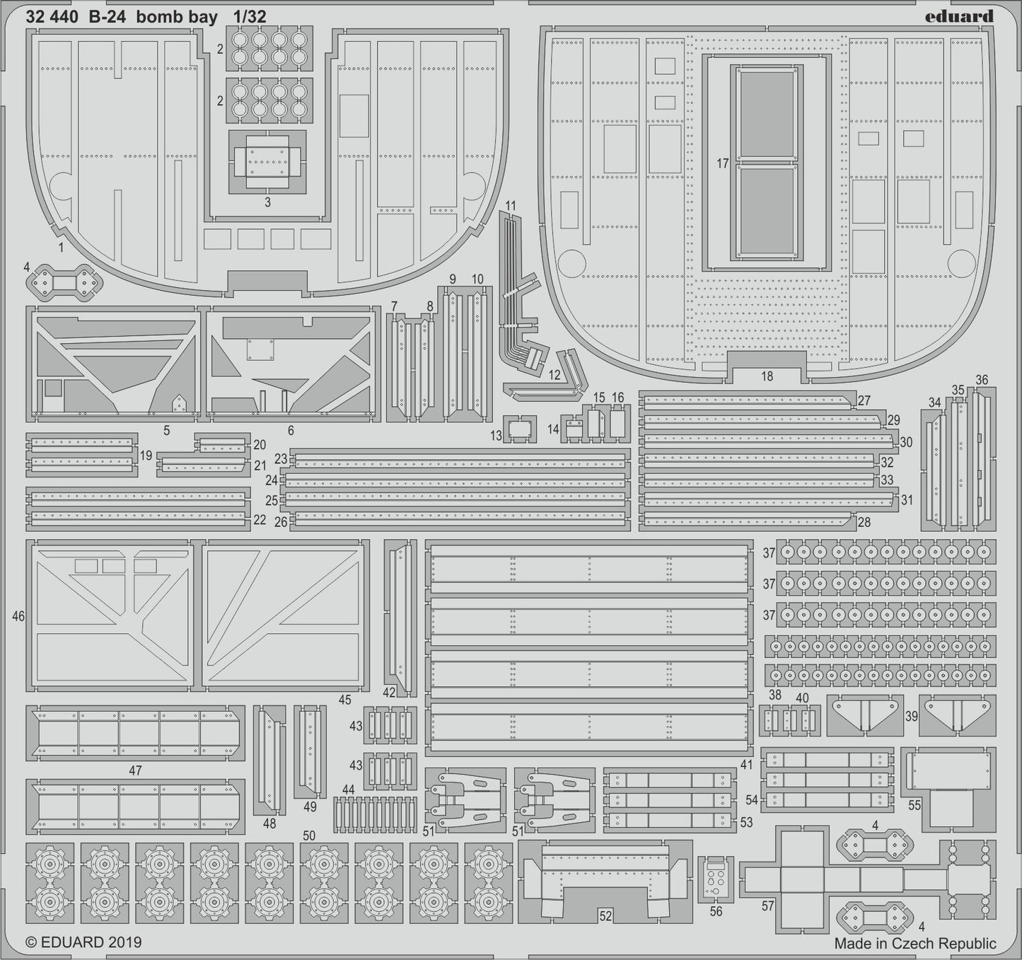 Eduard 32440 1:32 Consolidated B-24J Liberator bomb bay