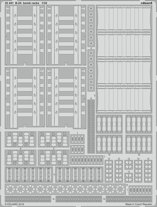 Eduard 32441 1:32 Consolidated B-24J Liberator Bomb Racks