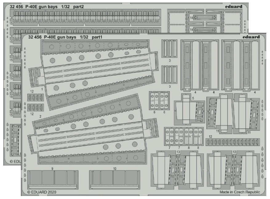 Eduard 32456 1:32 Curtiss P-40E Kittyhawk gun bays