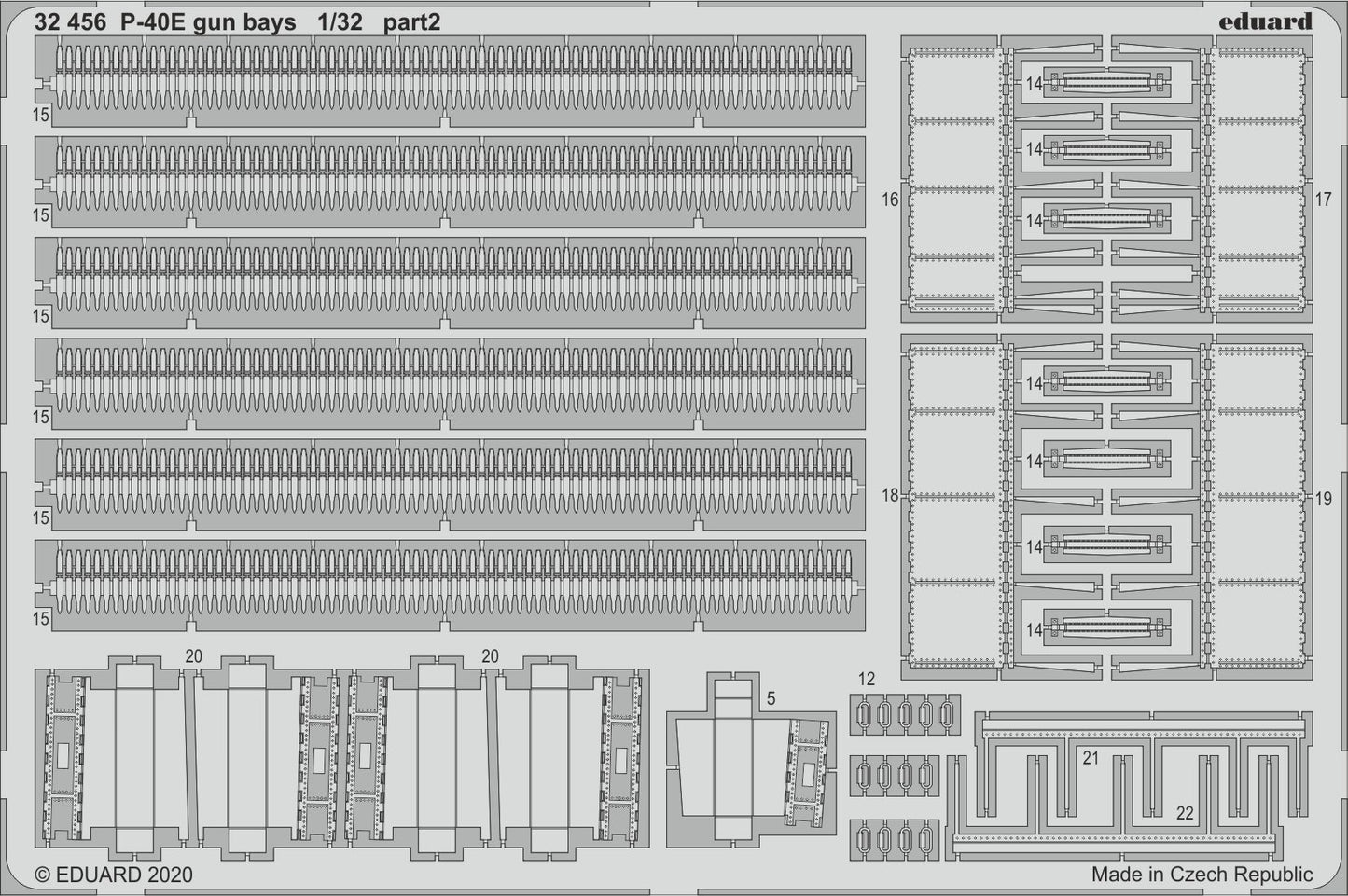 Eduard 32456 1:32 Curtiss P-40E Kittyhawk gun bays