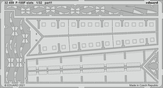 Eduard 32459 1:32 North-American F-100F Super Sabre slats