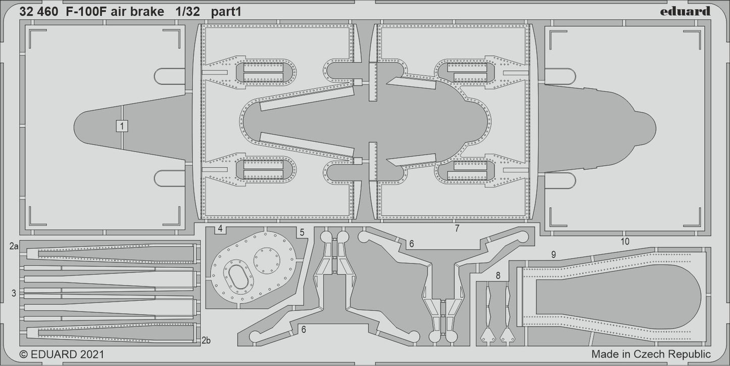 Eduard 32460 1:32 North-American F-100F Super Sabre air brake