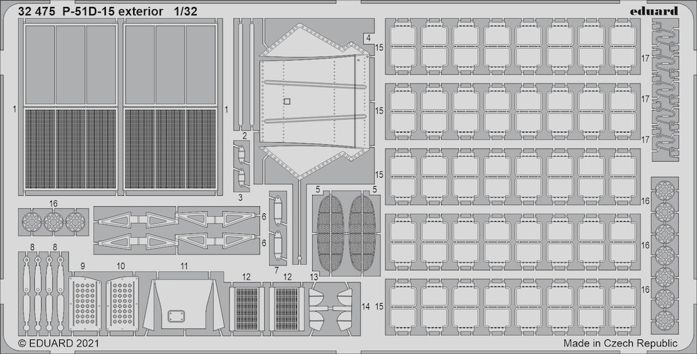 Eduard 32475 1:32 North-American P-51D-15 Mustang exterior