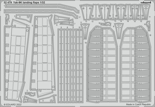 Eduard 32479 1:32 Yakovlev Yak-9K landing flaps