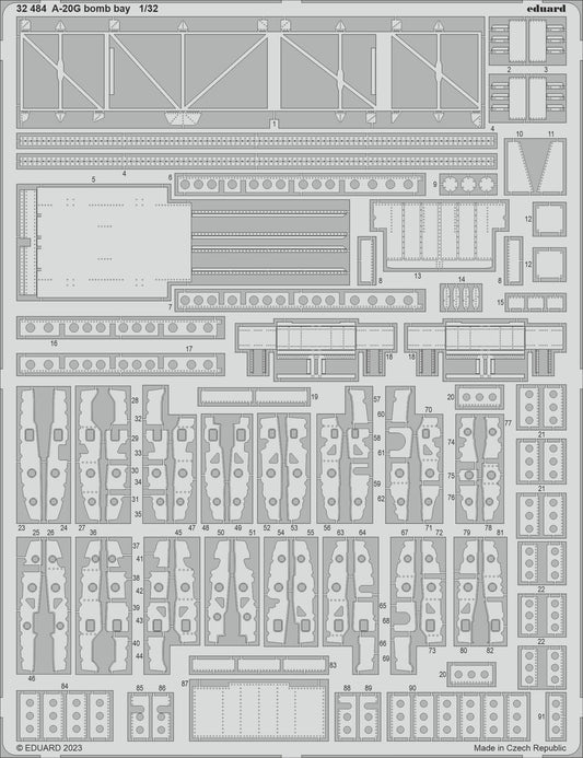Eduard 32484 1:32 A-20G Havoc bomb bay to be used with Hong Kong Model