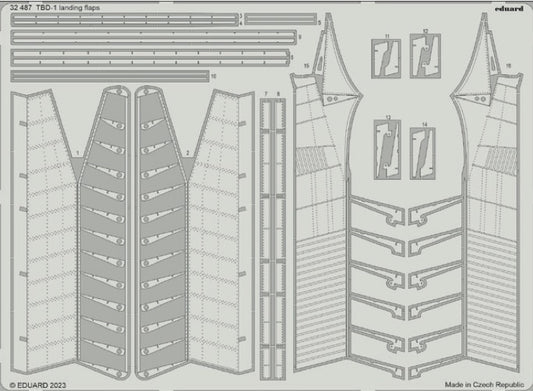 Eduard 32487 1:32 TBD-1 Devastator landing flaps