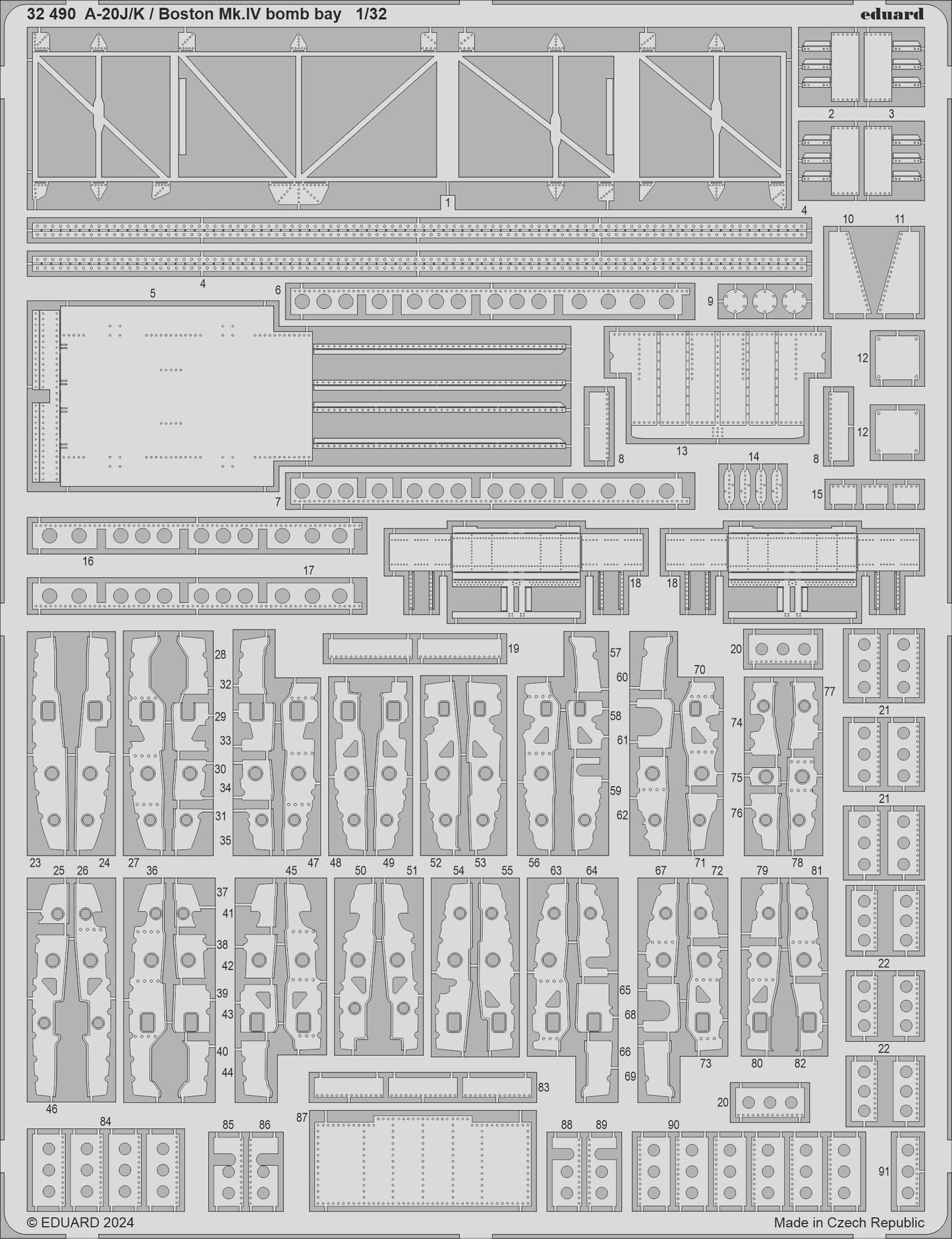 Eduard 32490 1:32 Douglas A-20J/K Havoc / Boston Mk.IV bomb bay